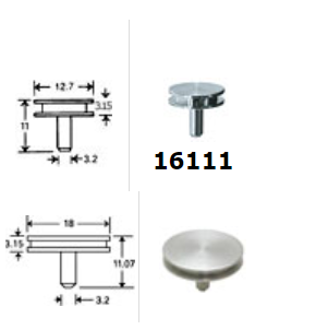 Pin型样品台（FEI，Tescan，Zeiss）Ø12.7mm/Ø9.6mm/Ø18mm/Ø25.4mm ,Al
